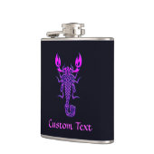 Paarse Celtic Knot Scorpion Heupfles (Links)