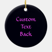 Paarse Celtic Knot Scorpion Keramisch Ornament (Achterkant)