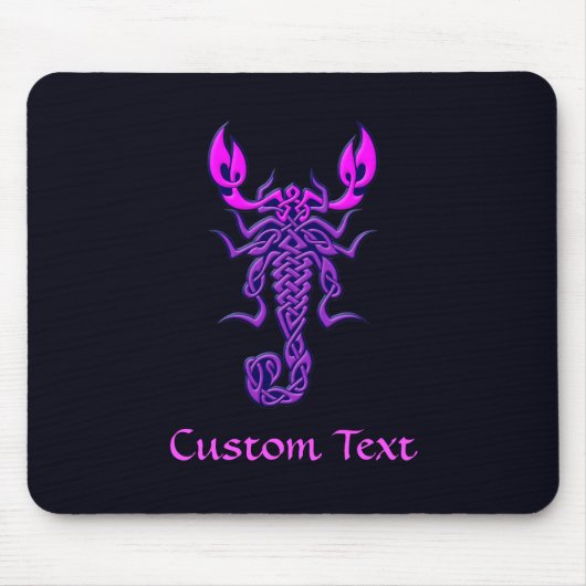 Paarse Celtic Knot Scorpion Muismat (Voorkant)