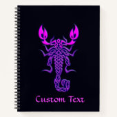 Paarse Celtic Knot Scorpion Notitieboek (Voorkant)