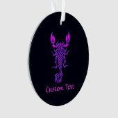 Paarse Celtic Knot Scorpion Ornament (voorkant)