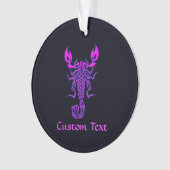 Paarse Celtic Knot Scorpion Ornament (voorkant)