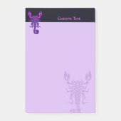Paarse Celtic Knot Scorpion Post-it® Notes (Voorkant)
