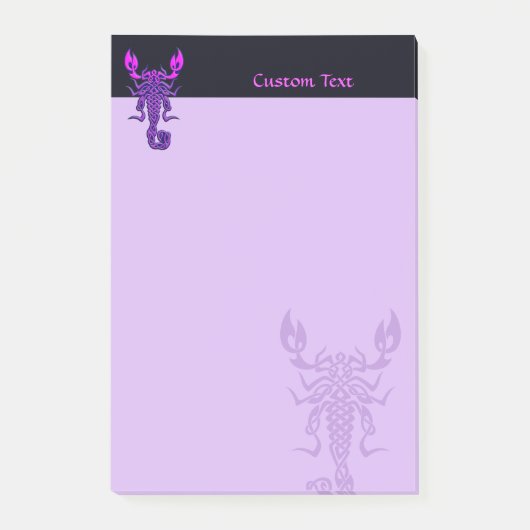 Paarse Celtic Knot Scorpion Post-it® Notes (Voorkant)