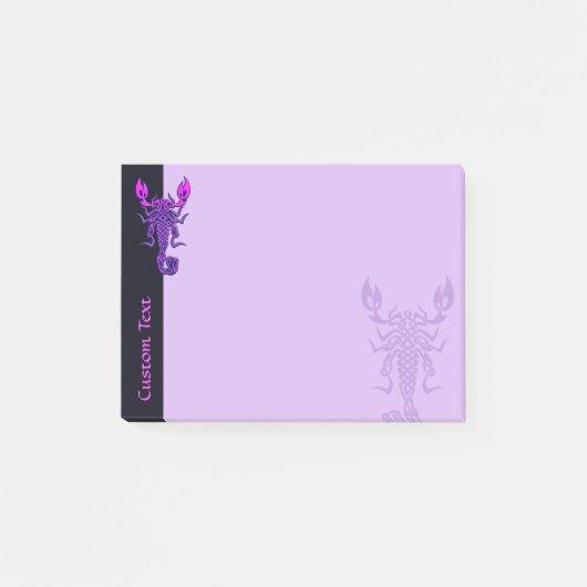 Paarse Celtic Knot Scorpion Post-it® Notes (Voorkant)
