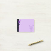 Paarse Celtic Knot Scorpion Post-it® Notes (Op bureau)