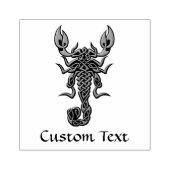 Paarse Celtic Knot Scorpion Rubberstempel (Afrduk)
