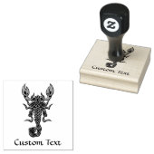 Paarse Celtic Knot Scorpion Rubberstempel (Gestempeld)