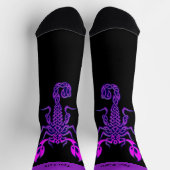 Paarse Celtic Knot Scorpion Socks Sokken (Top)