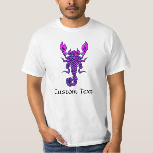 Paarse Celtic Knot Scorpion T-shirt