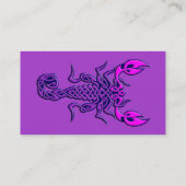 Paarse Celtic Knot Scorpion Visitekaartje (Achterkant)