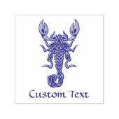 Paarse Celtic Knot Scorpion Zelfinktende Stempel (Design)