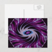 Paarse centrifuge briefkaart (Voorkant / Achterkant)