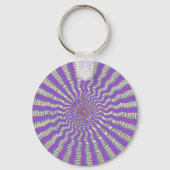 Paarse Chakra - Cool Paars Breeze Sleutelhanger (Voorkant)