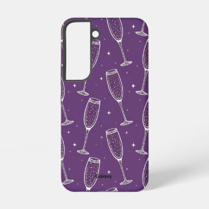 Paarse Champagne Moment Galaxy S22 Hoesje Samsung Galaxy Hoesje