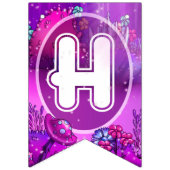 Paarse champignonbroed Birthday Vlaggetjes (Tweede vlag)