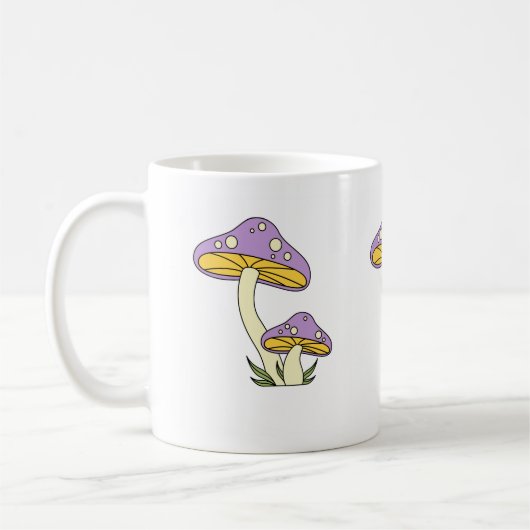 Paarse champignonkoffie Mok (Links)