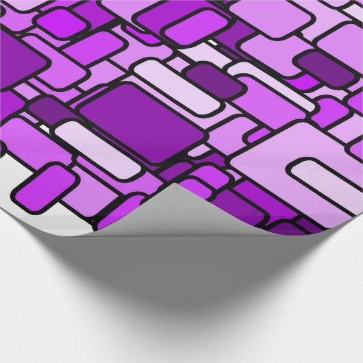 Paarse Chaos Cadeaupapier (Hoek)