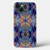Paarse chaos Case-Mate iPhone case (Achterkant)