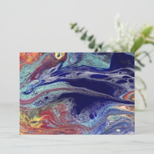 Paarse chaos kaart (Staand voorkant)