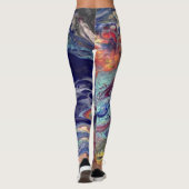 Paarse chaos leggings (Achterkant)