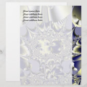 Paarse Chaos Persoonlijk Briefpapier Briefhoofd (Voorkant / Achterkant)