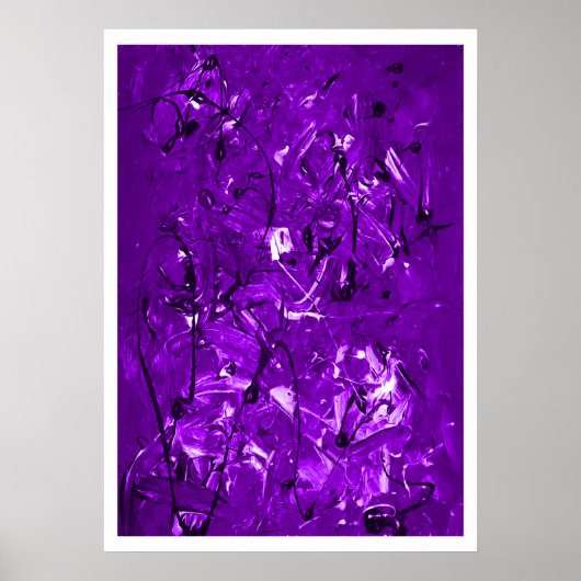 Paarse Chaos Poster (Voorkant)