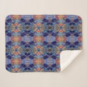 Paarse chaos sherpa deken (Voorkant (horizontaal))