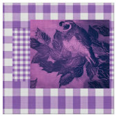 Paarse Chck Quail Stof (Close Up)