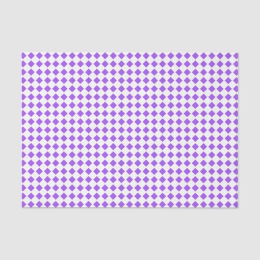 Paarse Check (Ontwerp 14 Paarse Serie) Tissuepapier (Voorkant)