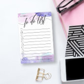 Paarse checkbox voor  kalligrafie post-it® notes