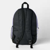 Paarse checkprint Cut Sew Bag Bedrukte Rugzak (Achterkant)