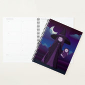Paarse Cheeky Witch® Planner met heks en kippen (Display)