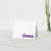 PAARSE CHEER Ft. Worth, TX gepersonaliseerde Note Notitiekaartje (Voorkant)