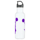 Paarse Cheerleader Custom Waterfles (Achterkant)