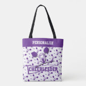 Paarse Cheerleader Girl - Alles-in-druk Tote Bag (Achterkant)
