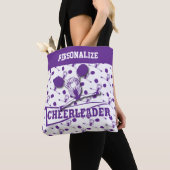 Paarse Cheerleader Girl - Alles-in-druk Tote Bag (Dichtbij)