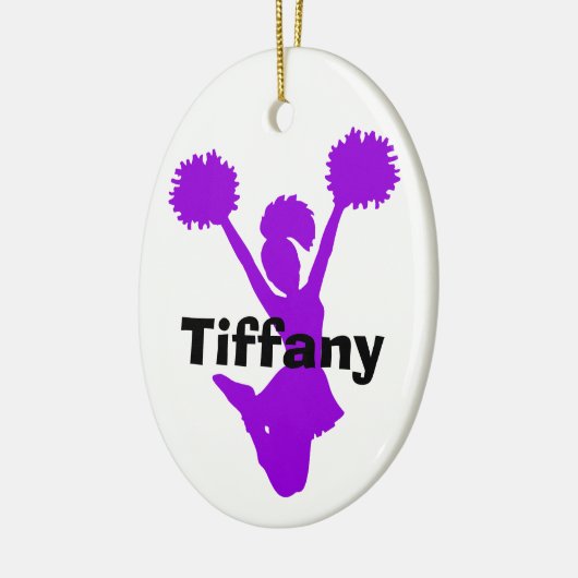 Paarse Cheerleader Ornament (Links)