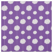 Paarse Cheerleader Pom Pom Pattern Stof (Swatch)