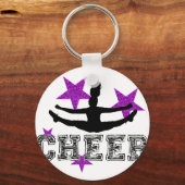 Paarse Cheerleader Sleutelhanger (Voorkant)
