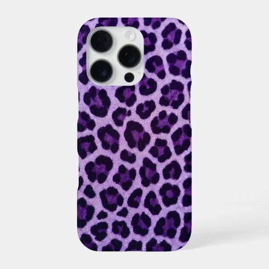 paarse cheetah iPhone 16 Pro Max Hoesje (Achterkant)