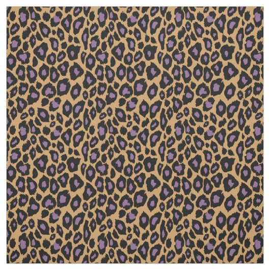 Paarse Cheetah Pattern Stof (Swatch)