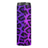 Paarse Cheetah Tumbler Thermosbeker (Achterkant)