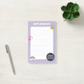 Paarse cheque Mitzvot Post-it® Notes (Kantoor)