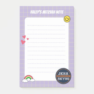 Paarse cheque Mitzvot Post-it® Notes