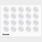 Paarse Cherry Blossom Favor Stickers (Vel)