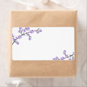 Paarse Cherry Blossom Labels (Insitu)