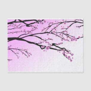 Paarse Cherry Blossom Sakura Tissuepapier