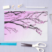 Paarse Cherry Blossom Sakura Tissuepapier (Craft)