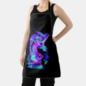 Paarse Chess Knight Unicorn Schort (Insitu)